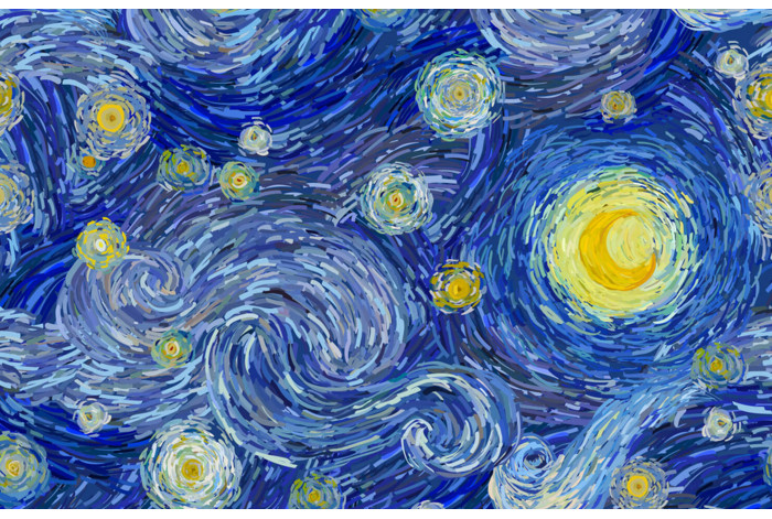 Модульная картина Ночь Ван Гог